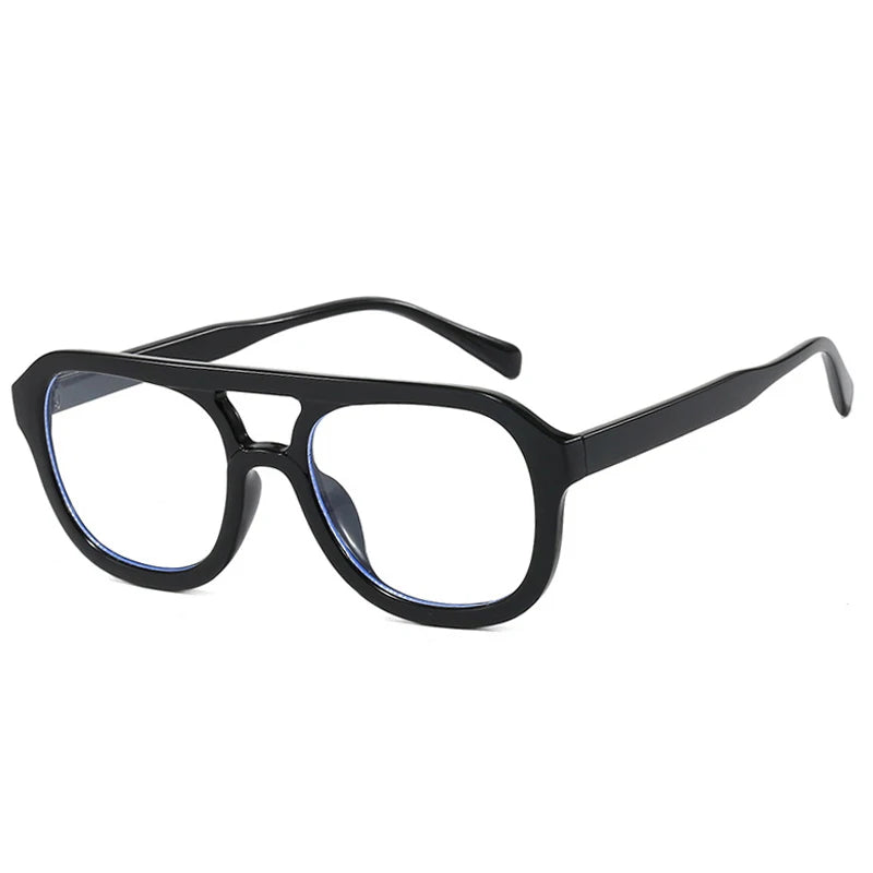 JNPCXI Double Bridges Square Women Sunglasses Fashion Black Orange Frame Men Retro Punk Sun Glasses Shades UV400