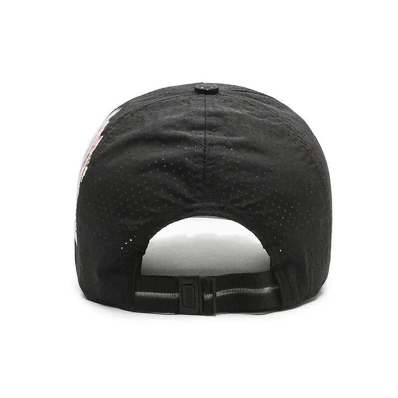 Summer Quick Dry Baseball Cap, Unisex Flower Sun Hats, Style Floral Sun Hats