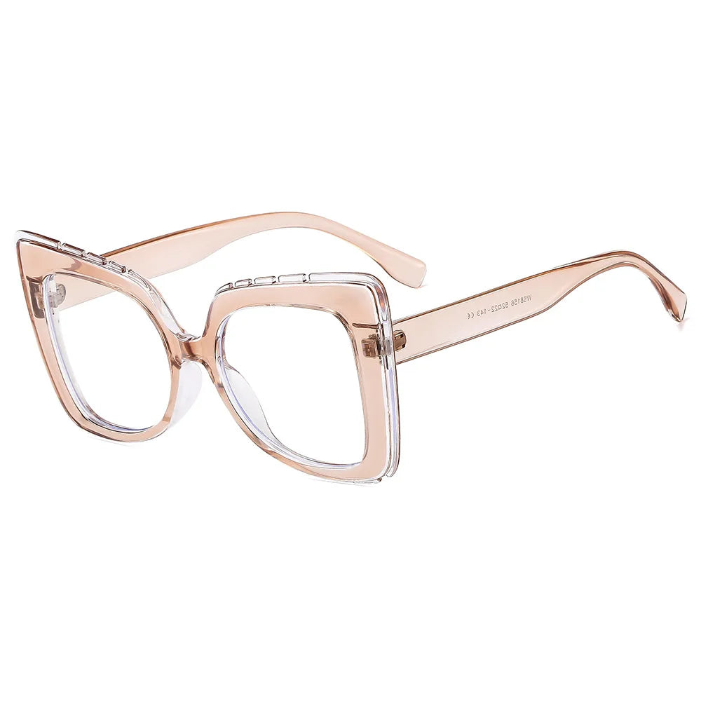 JNPCXI New Square Anti Blue Light Glasses Frame Women Men Eyewear Optical Computer Eyeglasses Frames Fake Eyeglass Eyewear
