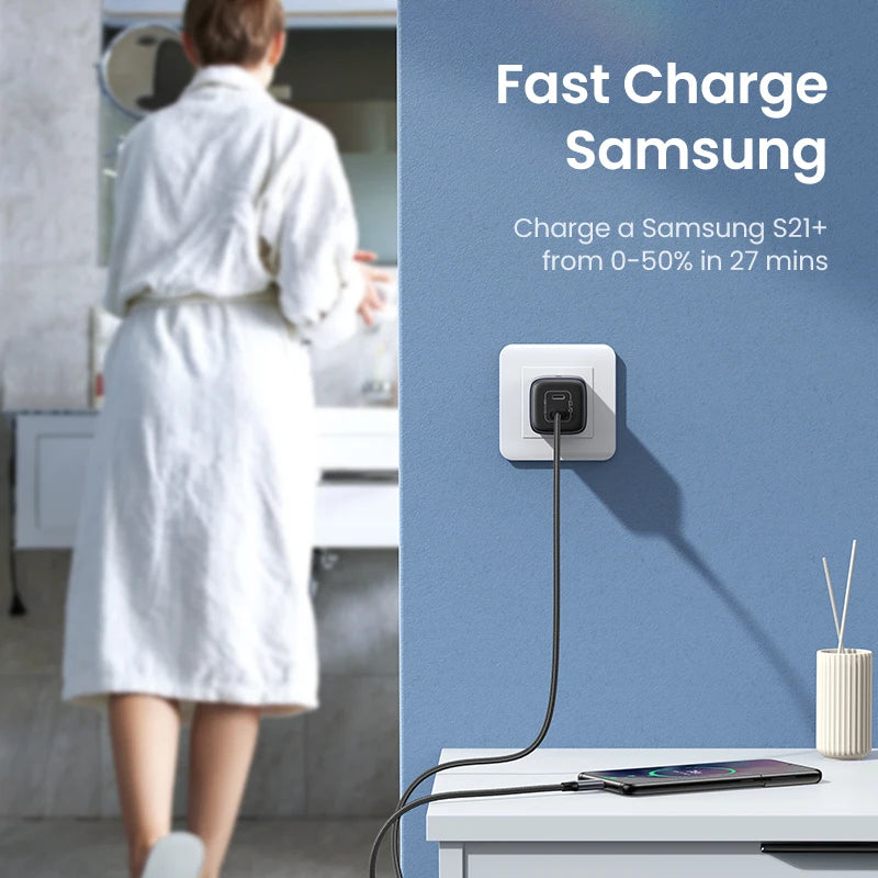 US Plug GaN 45W 20W USB Charger PD QC 3.0 Fast Quick Charger Iphone Samsung