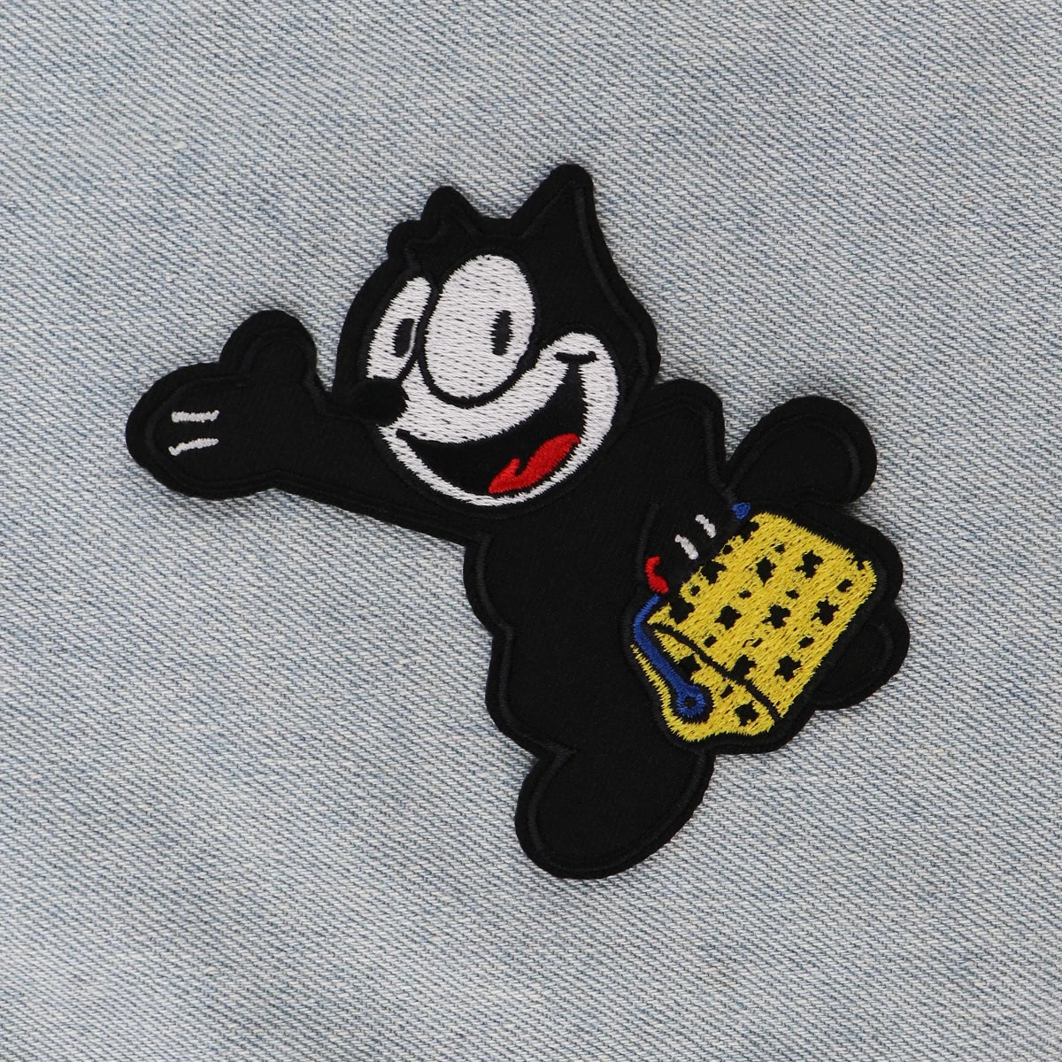 Cartoon Animal Embroidery Patch Black Iron On Patches For Clothing Thermoadhesive Patches On Clothes DIY Sew Badges