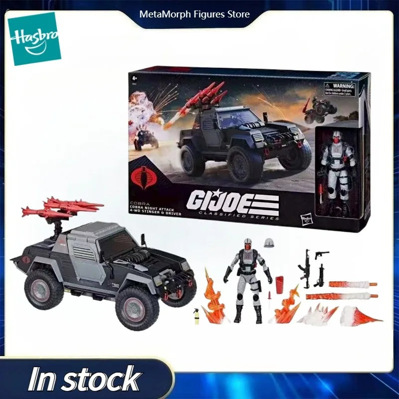Original Hasbro G.I. Joe Classified Series 120 Cobra Night Attack 4 WD Stinger Diver Action Figure Collection Toys Ornaments