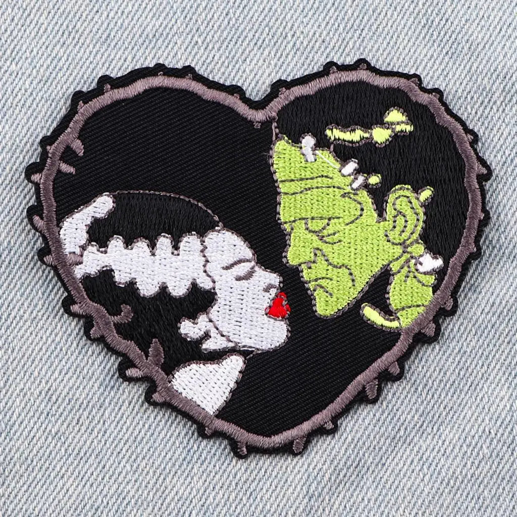 AD2856 Horror Movie Bride Patch Halloween Embroidered Patches For Clothes Applique Embroidery Patch For Clothing Stickers