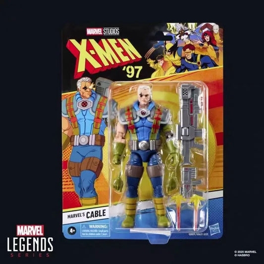 Original Hasbro Marvel Legends Retro X-Men 97 Cable Anime Figure Toys Ornaments Collection
