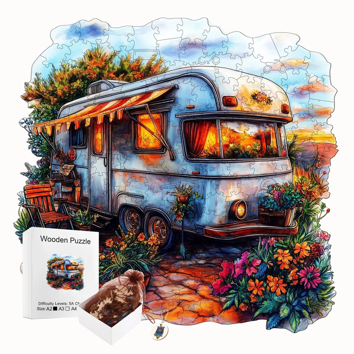 Interesting Wooden Jigsaw Puzzle Artistic Home Decor Christmas and Halloween Gift Toy For Teen And Kid