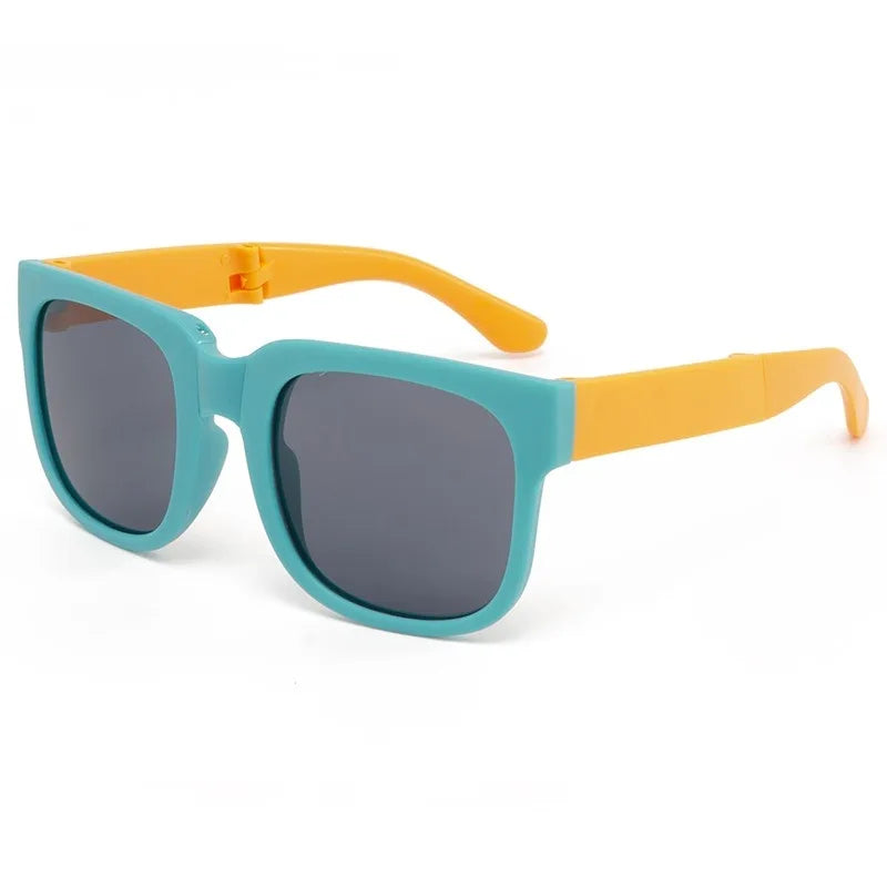 Candy Color  Sunglasses for Kids Folding Large Frame Sunglasses Children's Folding Glasses