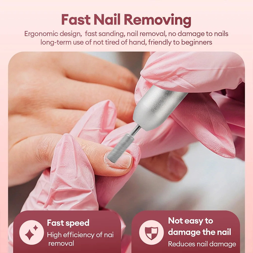 45000RPM Wireless Use Nail Drill Machine 1200mAh Nail Drill Milling Sander Nail Art Manicure Grinder Nail Polisher Cutter Kit