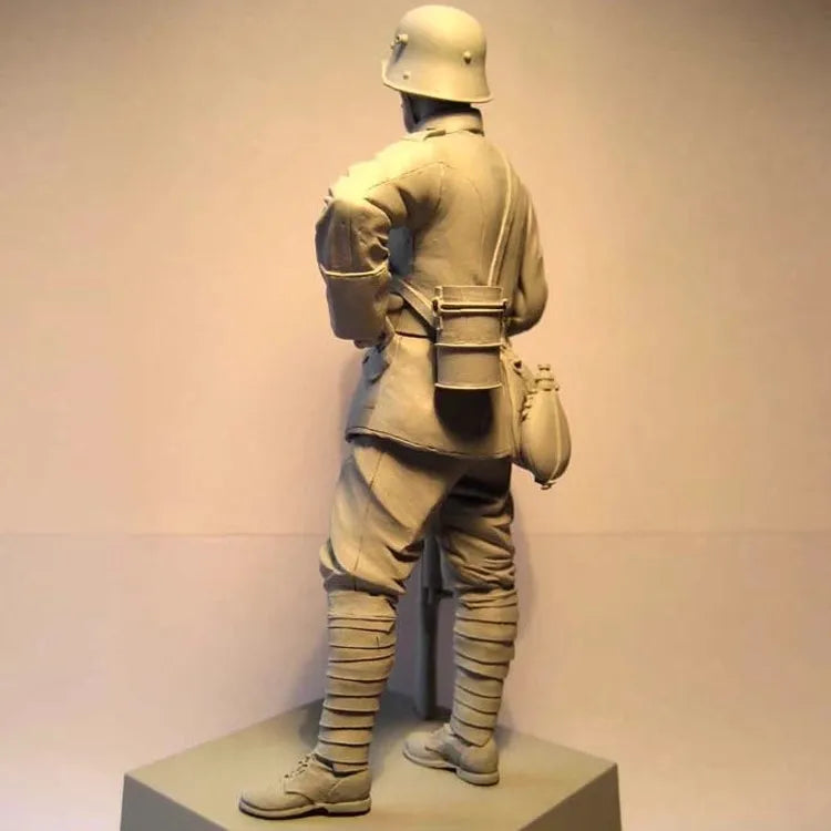 1/16 Casting Resin Model Grey Kit Frontline Soldier Model Requires Assembly Unpainted