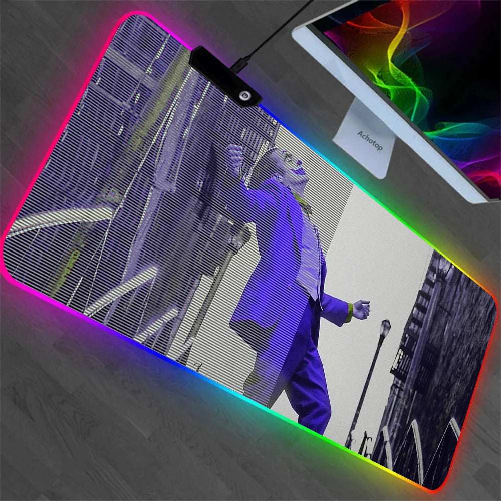 J-jokers RGB Pc Gaming Poker Keyboard Mouse Pad Mousepad LED Glowing Mouse Mat4