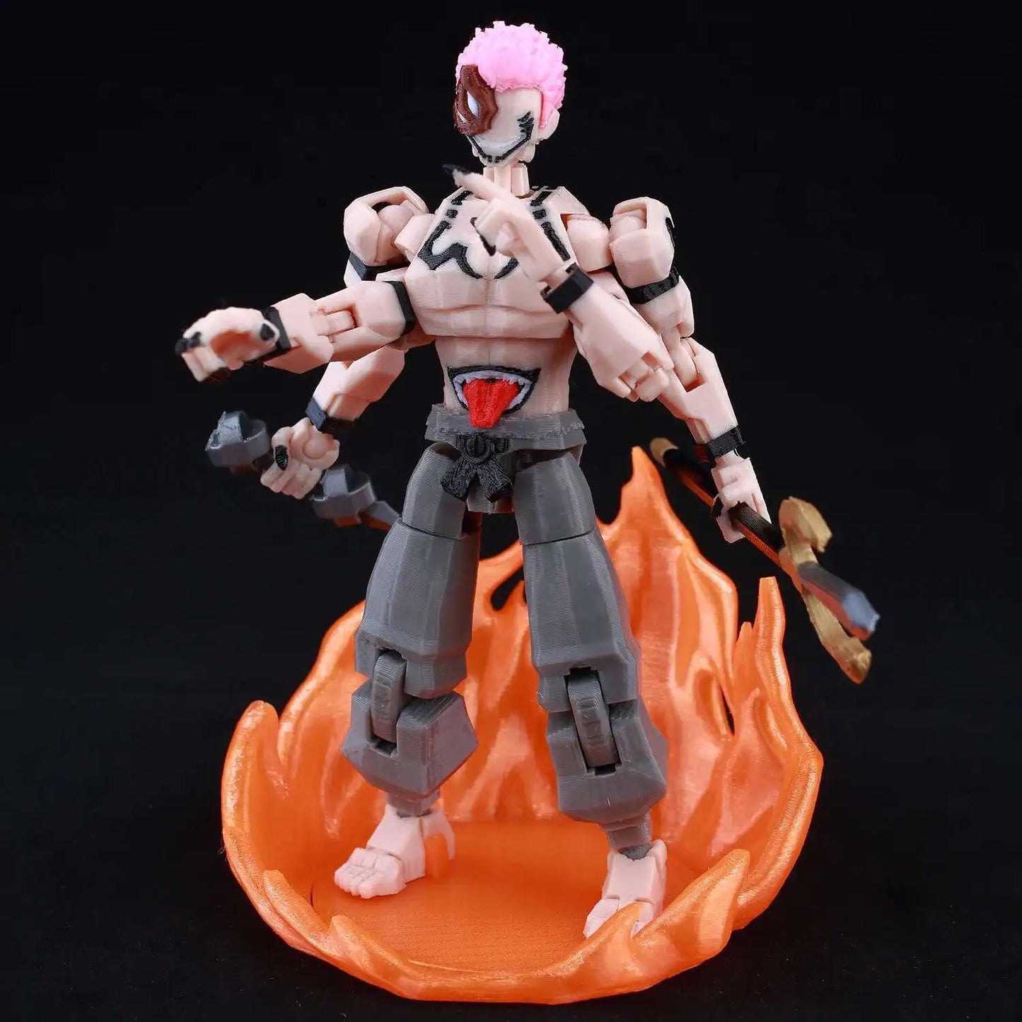9L 3D Printed Anime Jujutsu Kaisen Sukuna Dummy 13 Shapeshift Action Figures 16