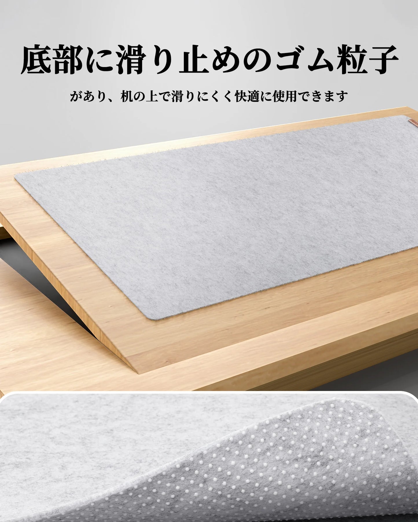 Large Felt Desk Mat Keyboard Mat - Computer Desk Pad for Keyboard and Mouse Pad - Desktop Mat - Felt Desk Pad