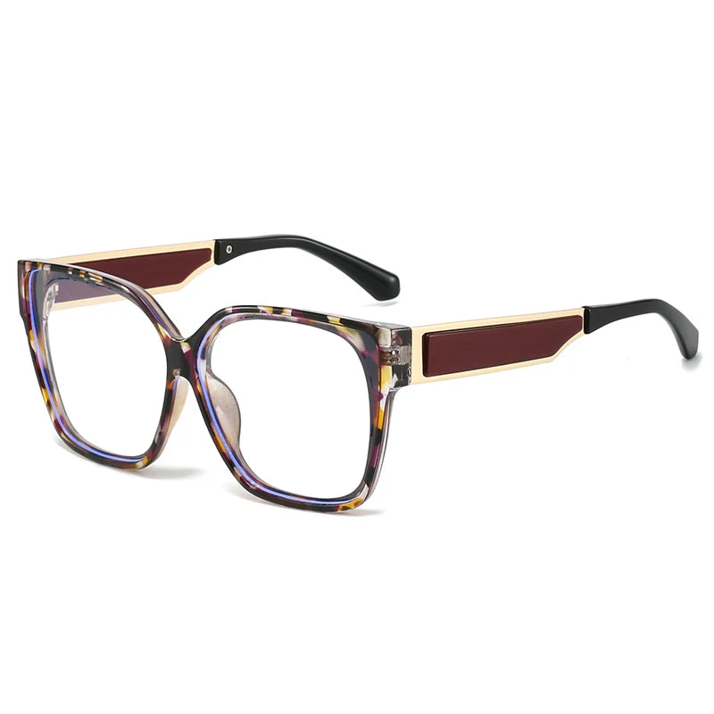 JNPCXI New Fashion Square Women Glasses Frame Clear Anti-Blu-Ray Eyewear Retro Men Optical Frame Computer Goggles
