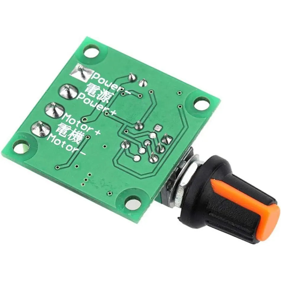 5pcs 1.8V-15V 2A DC Motor Speed Controller PWM Variable Speed Regulator Governor Switch 1803BKW with Speed Control Knob
