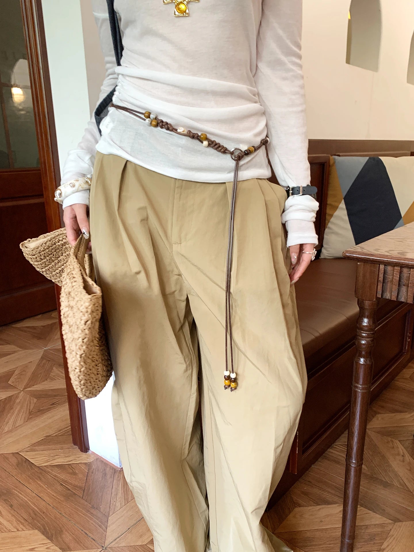 Bohème Ethnic Floral Waist Chain For Women Retro With Skirts And Jeans A Belt With A Unique Design And A Rhin Leather Strap