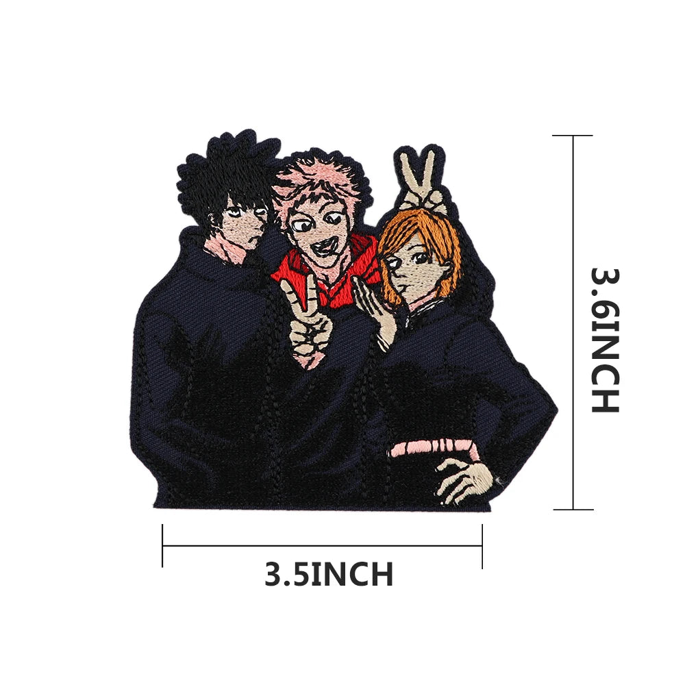 DIY Anime Badges Embroidery Patch Applique Ironing Clothing Sewing Supplies Decorative Patches