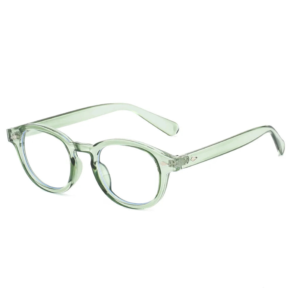 JNPCXI New Fashion Gradient Green Round Sunglasses for Women Men Vintage Square Sun Glasses UV400 Lunettes De Soleil