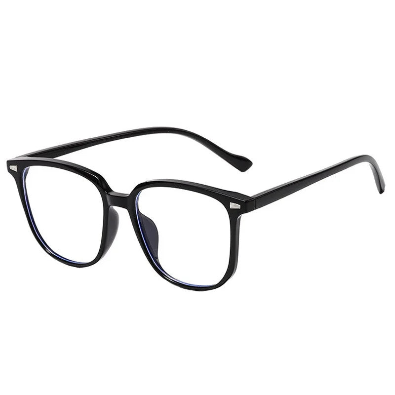 2PCS Anti-Radiation Blue Light Eyeglasses for Computer Eye Round Frame Unisex Women Men Replaceable Lens
