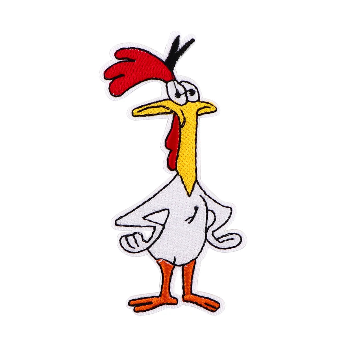 Cartoon Chicken and Cow  Patches Iron On Patches For Clothing Funny Animals Patches On Clothes DIY Embroidery Patch For Clothes