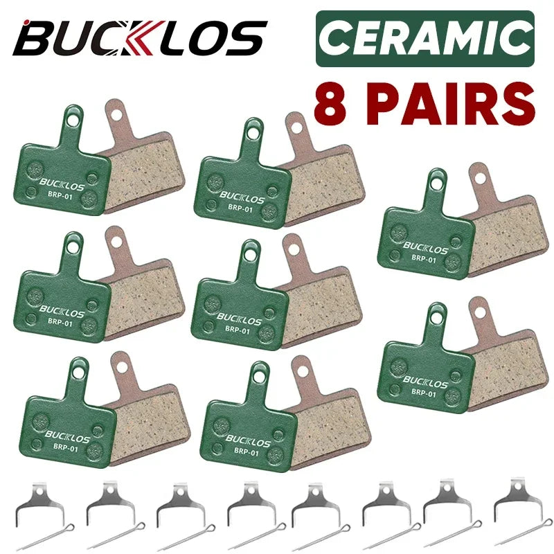 BUCKLOS MTB Bicycle Disc Brake Pads for Shimano B01S B03S B05S MT200 XOD E-bike Ceramic Bike Hydraulic Disc Brake Cycling Parts