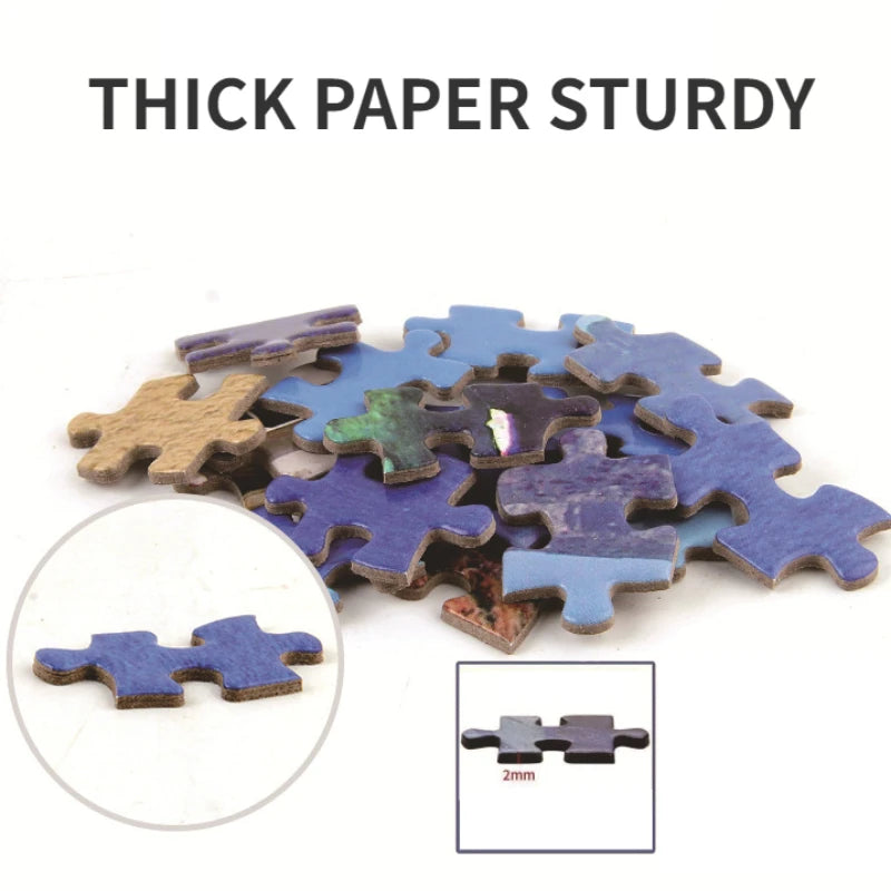 1000pcs Puzzle Paper Toys Ancient Map Famous Paintings 1000 Pieces Jigsaw Puzzle Children Gift Adult Educational Puzzle