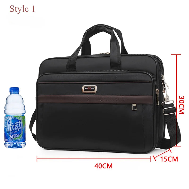 High-capacity Briefcase Business Document Information Storage Bags Weekend Travel Laptop Protection Organize Handbag Accessories