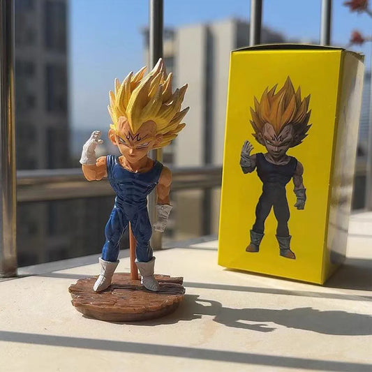 9cm Dragon Ball Z Super Saiyan Prince Vegeta Figure Standing Posture PVC Model