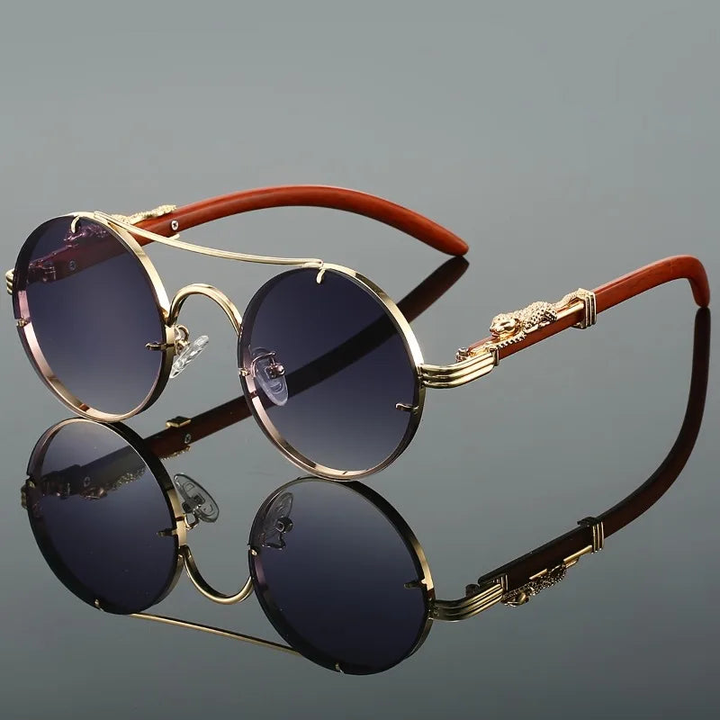 Retro Unisex Fashion Glasses - Retro Metal and Acetate Fiber Frame, Full Frame Square Design with Decorative Elements