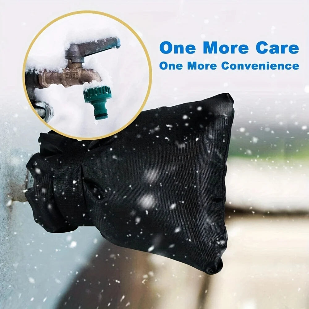 1/2/3pcs Winter Outdoor Faucet Cover, 5.9"W x 7.8"H Reusable Insulated Spigot Backflow Cover, Protective Cover Antifreeze Cover