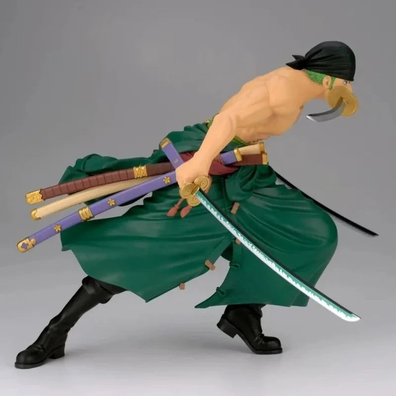 【IN STOCK】Original Banpresto Grandista One Piece Roronoa Zoro II 28cm Action Figure PVC Collectible Model Toy Gift