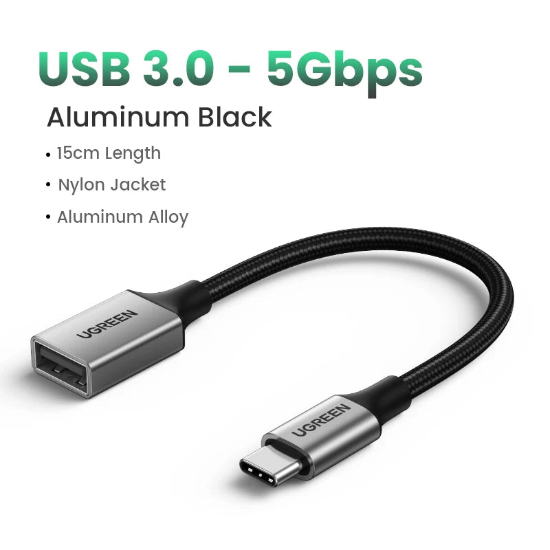 USB C to USB 3.0 OTG Adapter USB Type-C OTG Data Cable Connector Samsung Apple