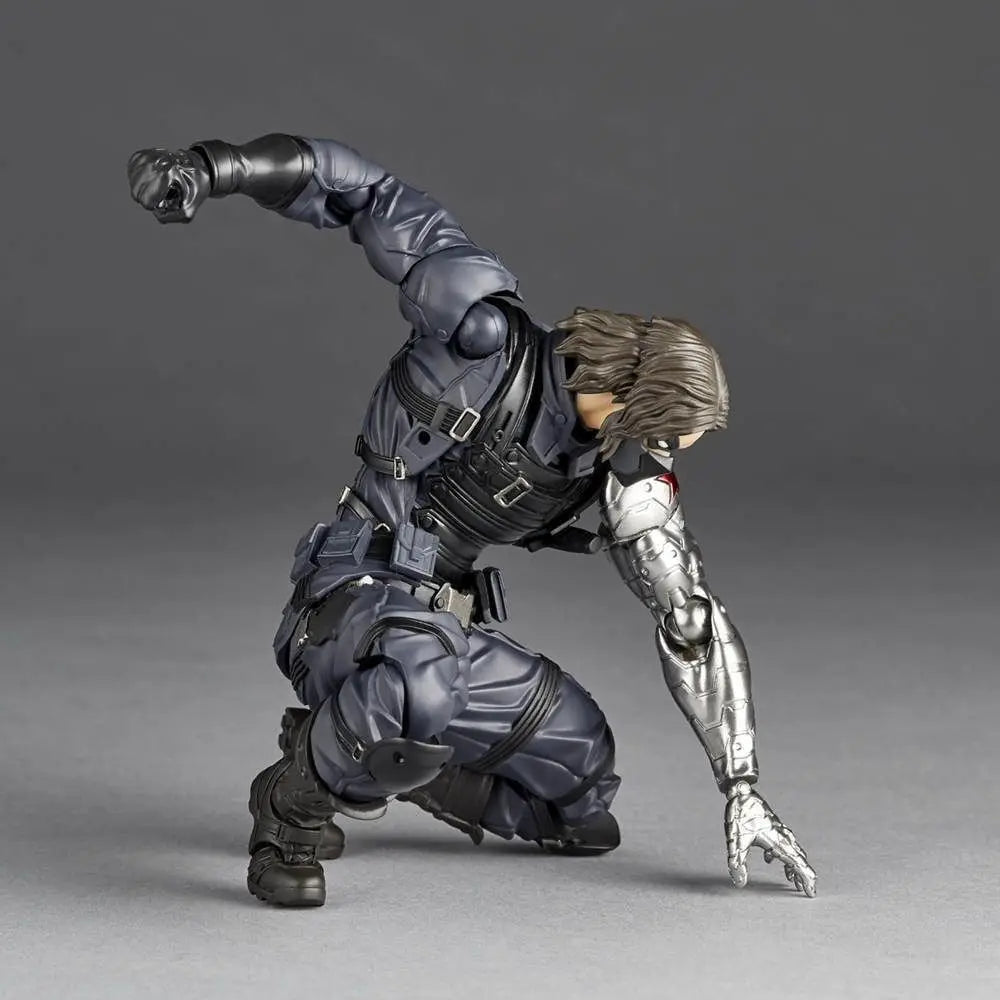 Kaiyodo Revoltech Yamaguchi Winter Soldier Bucky Barnes Captain America Figures