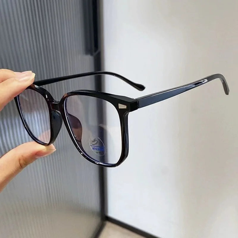 2PCS Anti-Radiation Blue Light Eyeglasses for Computer Eye Round Frame Unisex Women Men Replaceable Lens