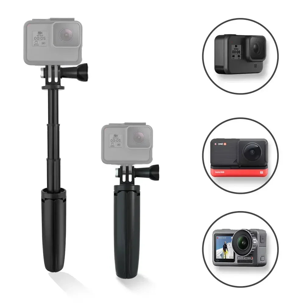 Sports Photography Camera Stand Portable Handheld Selfie Stick Retractable Desktop Tripod Outdoor Photography for Gopro 111/2/13