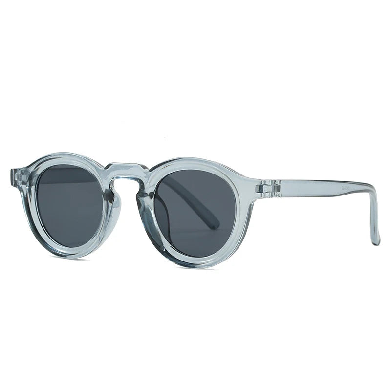 JNPCXI New Small Round Women Sunglasses Retro Black Yellow Punk Men Sun Glasses Shades UV400