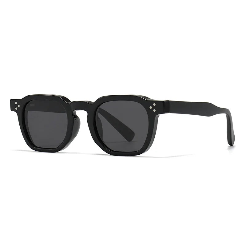JNPCXI New Polarized Vintage Rivets Polygon Square Women Sunglasses Fashion Men Shades UV400