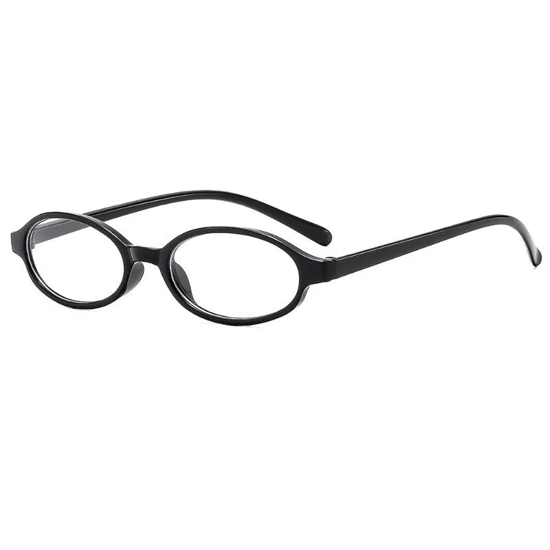 2 Pieces of Oval Small Frame Transparent Lens Glasses Y2K Retro Fashion Glasses