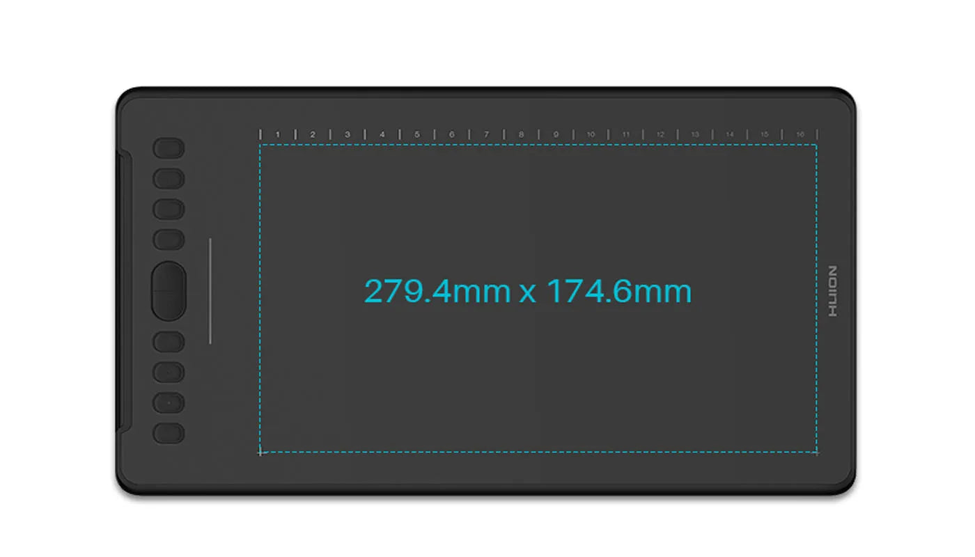 H1161 Digital Graphic Drawing Tablet, Battery-free Pen Stylus, Android Support