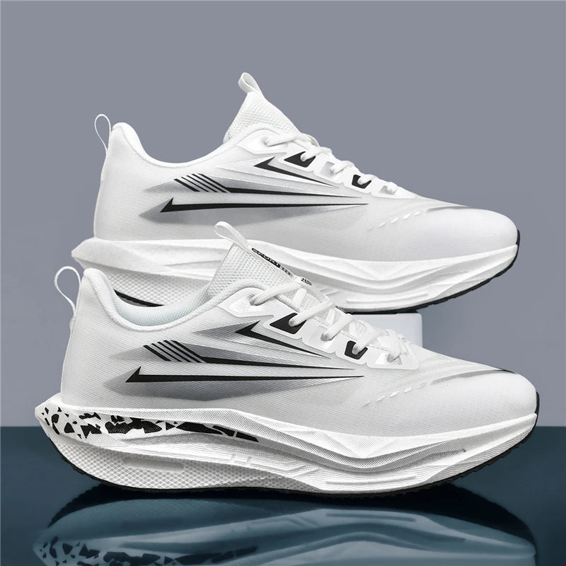 Marathon Running Shoes Carbon Board Speciality Men Sports Reticular Breathable Lightweight Women's Athletic Nonskid Sneakers New