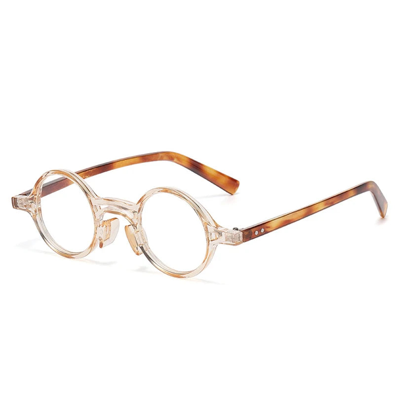 JNPCXI New Retro Small Round Women Glasses Frame Fashion Punk Eyewear Clear Anti-Blu-Ray Men Optical Frame Computer Goggles