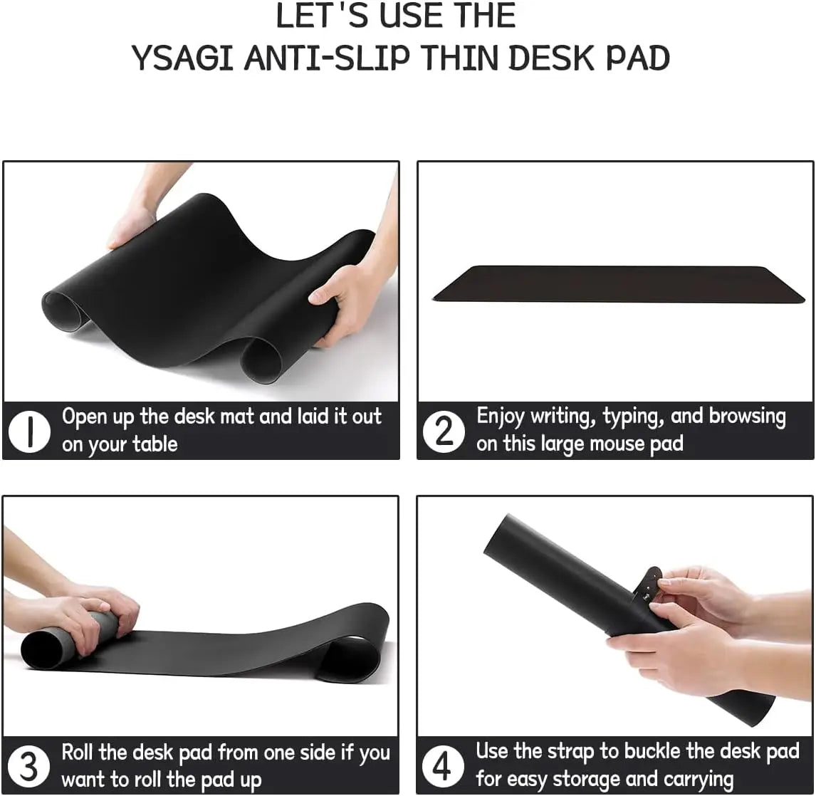 Large Size Office Desk Pad Ultra Thin Large Mouse Pad Waterproof PU Leather Desk Table Protector