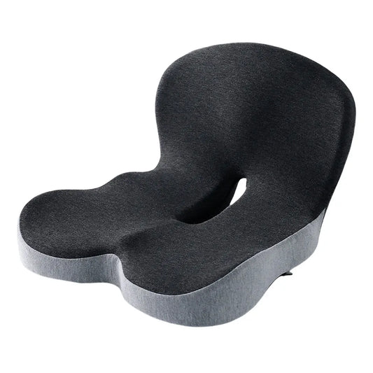 Black2 Memory Foam L-Shape Integrated Chair Cushion Lumbar Support Car Seat