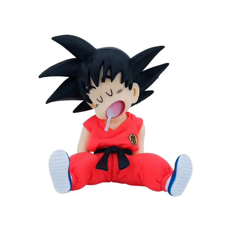 10cm Dragon Ball Z Sitting Posture Sleep Son Goku PVC Action Model Collection