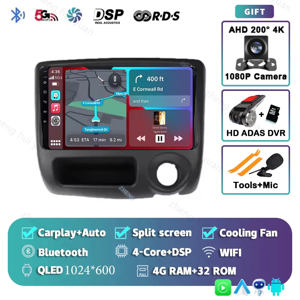 Android 14 For Toyota Vitz Yaris Echo 1999-2005 Carplay Auto Car Radio Multimedia Video Player Navigation GPS No 2Din 2 Din DVD