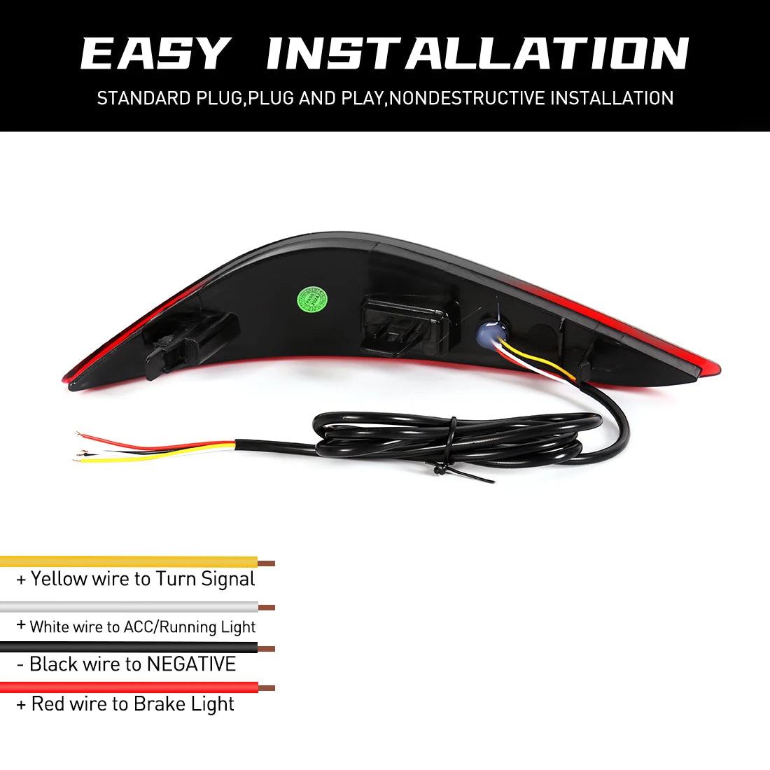 For Toyota Rush 2018 2019 2020 2021 2022 2023 2024 LED Rear Bumper Reflector Light Car Running Brake Dynamic Turn Signal 12V