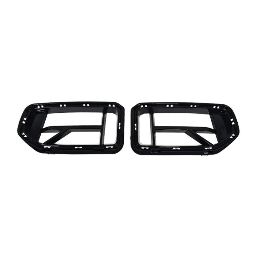 For BMW M2 Series G87 2020-2025 CS Style Racing Grills Front Bumper Air Vent Cover Trim Foglamp Mesh Grill Frame Body Kit Black