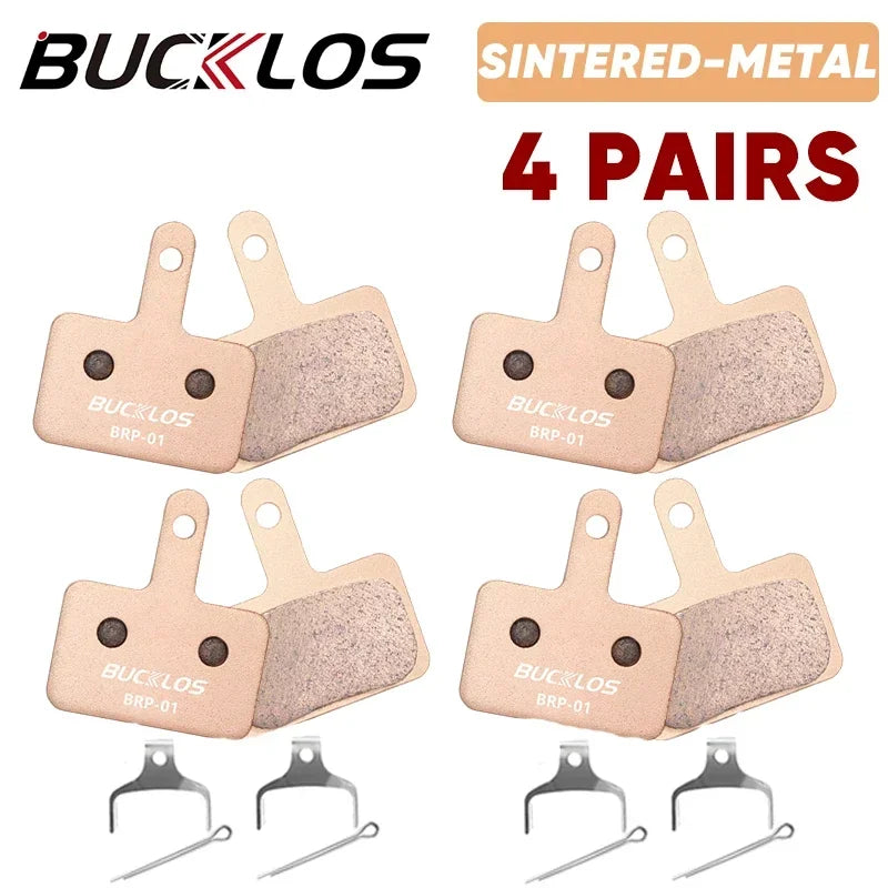 BUCKLOS Bicycle Disc Brake Pads for Shimano B01S/B03S/B05S-RX Sintered-Metal Mtb Bike Hydraulic Brake Pad Durable Cycling Parts