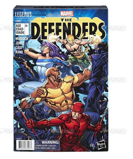 Original Hasbro Marvel Legends Series The Defenders Daredevil & Jessica Jones & Luke Cage & Iron Fist Anime Figure Toy Model