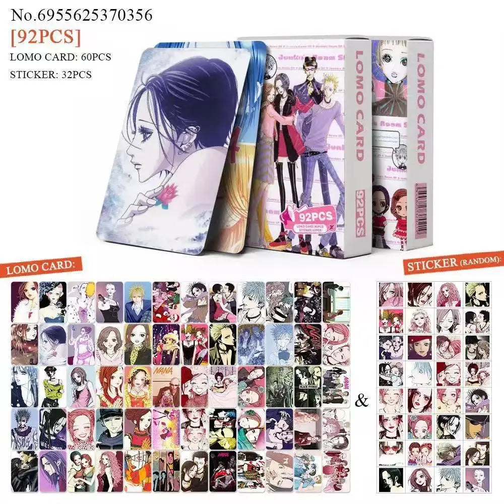 92pcs Japanese Manga NANA HD Photo Card Album Komatsu Nana & Oosaki Collectible LOMO Cards Fan Gift Set