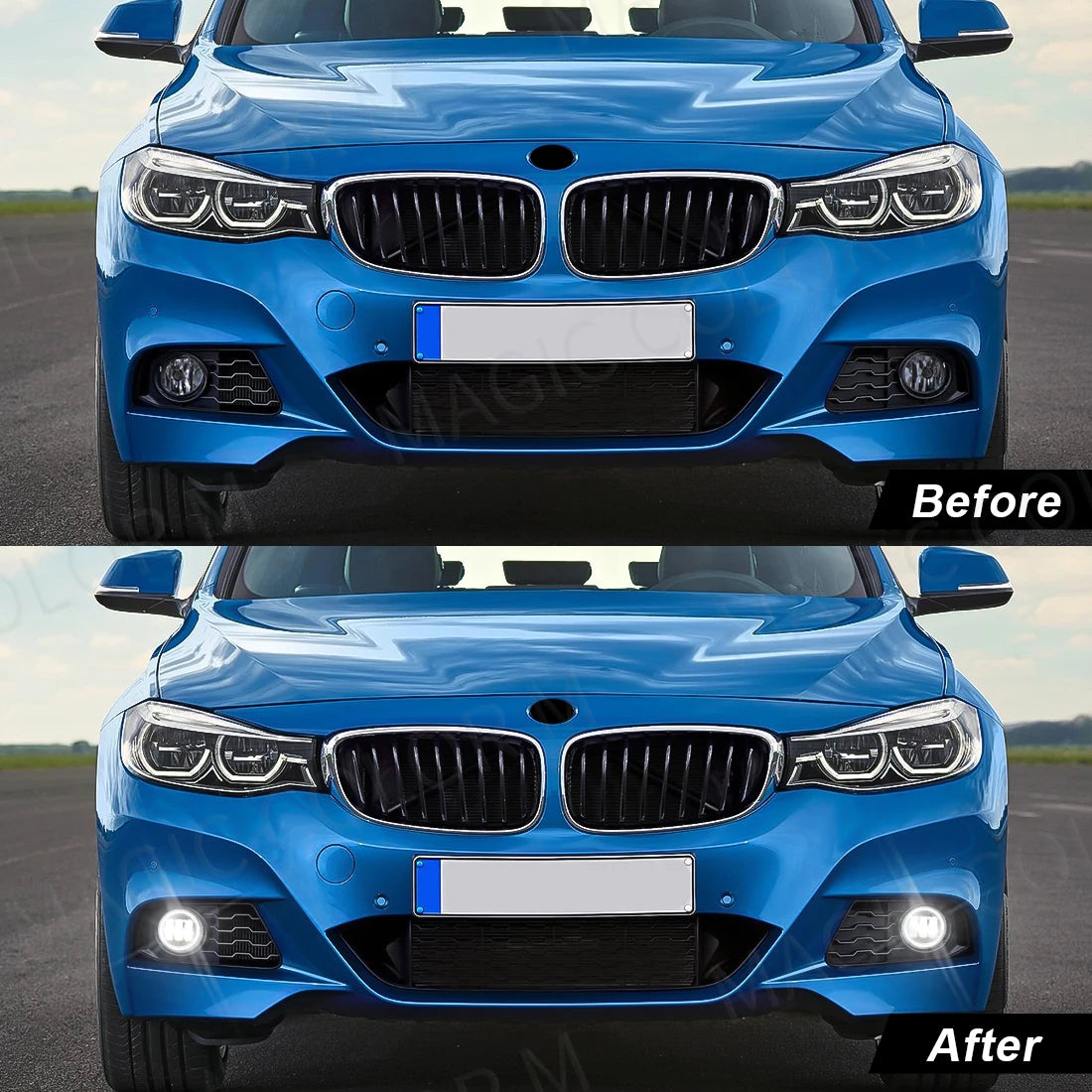 LED Fog Light Angel Eyes For BMW F20 F21 F22 F23 F45 F46 F30 F31 F34 F35 Auto Headlight Front Driving Lamp Car Accessories 12V