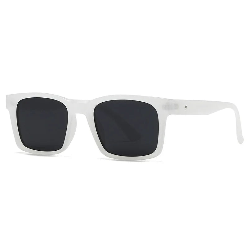 JNPCXI New Retro Rivets Men Square Sunglasses Shades UV400 Fashion Women Gradient Green Sun Glasses